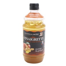 Cucina & Amore 비니그레트 프리미엄 샐러드 드레싱 망고 앤 진저, 1개, 550ml