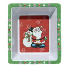 셰프크래프트 크리스마스 접시, Santa + Snowman, 1개