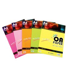 상우문화사 컬러 OA용지모음 A4 컬러복사지 색지 한지 형광용지, W05 형광 진분홍색, 25매