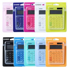 카시오 컬러 계산기 MS-20UC, 핑크, 1개