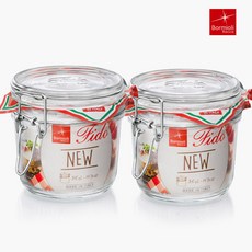보르미올리 피도 유리 밀폐용기 화이트, 350ml, 2개
