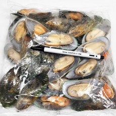 푸드마을 뉴질랜드 그린홍합 자숙 한쪽탈각 800g, 1개, 그린홍합 800g