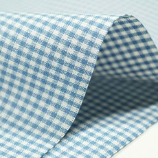 Chouchourum 先染格紋布料 SH-256, 藍色B, 1個