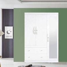 해해동동 라라1200거울옷장세트(2서랍옷장+거울반장) (88), 화이트