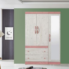 해해동동 라라1200거울옷장세트(2서랍옷장+거울반장) (88), 핑크