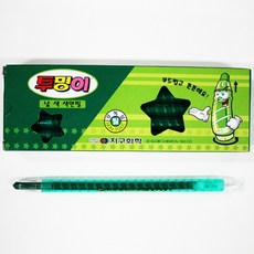 지구화학 투명이 색연필 낱색 초록 12자루