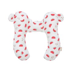 해피코튼 인견 안전 목쿠션 M, 달콤수박