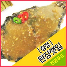 건영푸드 된장깻잎(청정) 1kg . 4kg 누구나 좋아하는 이 맛 으로 사랑 받는 식 자재, 1개