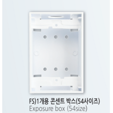 진흥전기 콘센트박스 FS 타입 1구 2구용, 1개