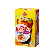 오뚜기 아이스티 복숭아맛, 14g, 20개입, 1개