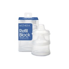 마더케이 블록 젖꼭지 케이스 리필 2p, 노꼭지, 1세트