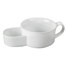 비아 크래커 & 스프 머그 443.6ml, White, 1개