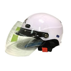 JEC HD318 오토바이 반모 야구모 여름 배달 헬멧, 화이트