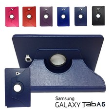삼성 갤럭시 탭A6 10.1 SM-T580 SM-T585 호환 고급 가죽 회전형 케이스, 곤색