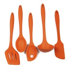 셰프크래프트 프리미엄 실리콘 조리도구 5종 세트, Orange, 1개