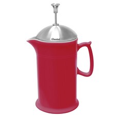 陶瓷法式濾壓壺 不鏽鋼壓桿 828.1ml, 1個, 紅色的