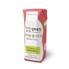 상하목장 유기농 딸기우유 125ml x 72팩, 72개