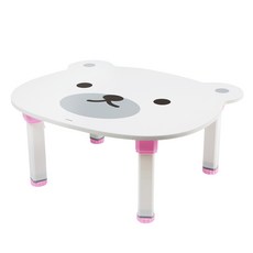 아린산업 다용도상 밥상 술상 좌식책상 다용도테이블 곰돌이-화이트, 곰돌이