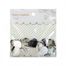 피플스파티 다양한 콘페티 컨페티, 메탈릭실버(원형1.5), 1개