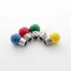 일광전기 일광전구 G40 10W 인지구 인찌구 미니전구 장식용전구, 황색, 1개