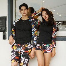조이할리 뱅뱅 커플 집업 래쉬가드 여자 남자 수영복 상의 비치웨어