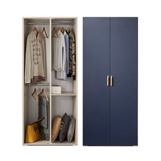 케이컴퍼니 LPM 이음800긴문양복장 장롱옷장, 네이비