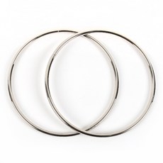 마마니트 메탈링 13cm 가방 손잡이, 실버, 2개