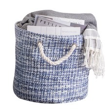 디자인임포트 사각 페이퍼 빈 트위드 S, Nautical Blue, 1개