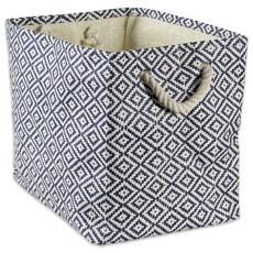 Design Imports 사각 페이퍼 빈 지오 다이아몬드 S, Nautical Blue, 1개