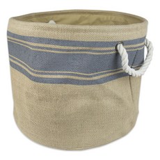Design Imports 라운드 벌랩 빈 보더 S, Gray, 1개
