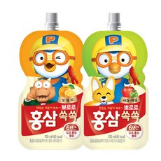 뽀로로 홍삼쏙쏙 사과매실10팩+오렌지10팩, 20개, 100ml