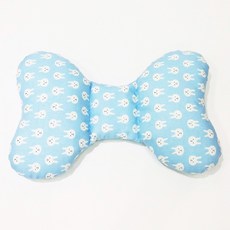 토이포유 유모차목베게 영유아 나비목쿠션, 3레빗 목베게 블루