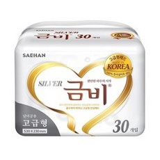 금비 성인기저귀 소변패드 일자형(고급형), FREE(onesize), 30매입, 6개
