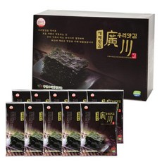 광천우리맛김 조미김 재래 전장김 10봉, 1박스