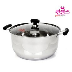 퀸센스 빨래솥30cm/스텐들통/빨래삶는솥/빨래찜통, 1개