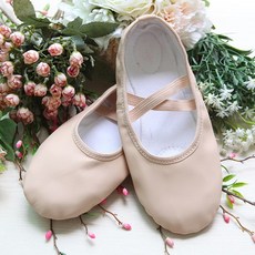 제이앤제이 명 성인용 심플가죽 발레슈즈(베이지)260mm까지, 베이지, 255