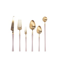 벨르 디저트 식기세트 핑크골드, 벨르 핑크골드 디저트포크 (10995), 1개