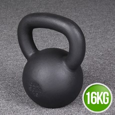 씨엠 오리지날 통무쇠 케틀벨 (4kg~20kg), 16kg, 1개