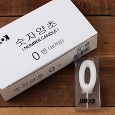 달곰베이킹 생일초 케익칼 이벤트용품, 1개, 55-숫자초-파스텔-0-10개