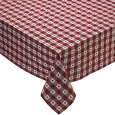 디자인임포트 테이블클로스, Star Dobby Checker, 152.4 x 213.4cm