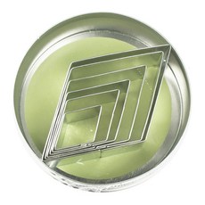 FOX RUN 다이아몬드 쿠키 커터 6종 세트, Silver, 1개
