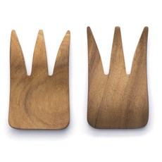 아이언우드구오메이 베어 클로 샐러드 서버, Acacia Wood, 2개