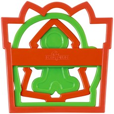 폭스런 네스팅 크리스마스 쿠키커터 프레즌트 4종 세트, Red, Green, 1개