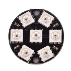 WS2812B 네오픽셀 7개 LED 5050 RGB 원형모듈, 1개