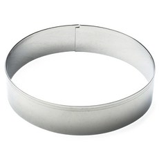 폭스런 서클 쿠키 커터 10.2cm, Silver, 1개