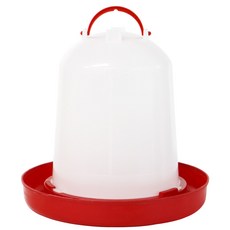 자두나무 닭 오리 병아리 원통형 5L 물통 자동 조류 급수대, 1개
