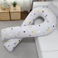 이블랑 순면 바디필로우 U자(솜포함), 타임 라이트그레이