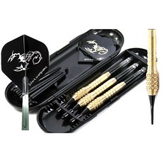 지아지 대형 벽걸이 전자다트 게임 기계 전자다트핀 포함, 경기용_다트핀 골드 스콜피온(3P)