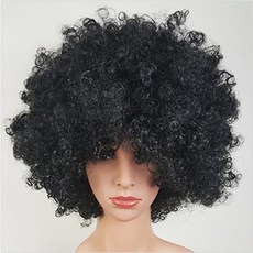 가발모음 뽀글이가발 파티가발 점보가발 단발 코스프레 이벤트가발, 2_점보뽀글이_블랙