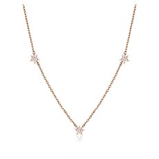 끄란느 스타 큐빅 포인트 목걸이 C24NB030